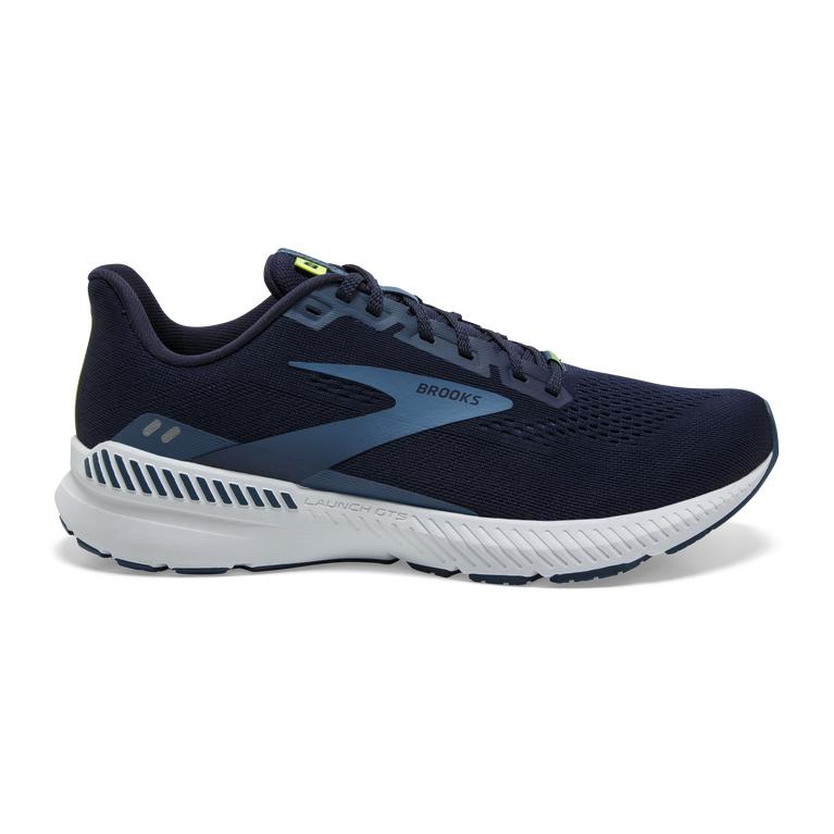 Brooks LAUNCH GTS 8 Energy Return Road Running Shoes Mens Online - Peacoat/Legion Blue/Nightlife (XZ